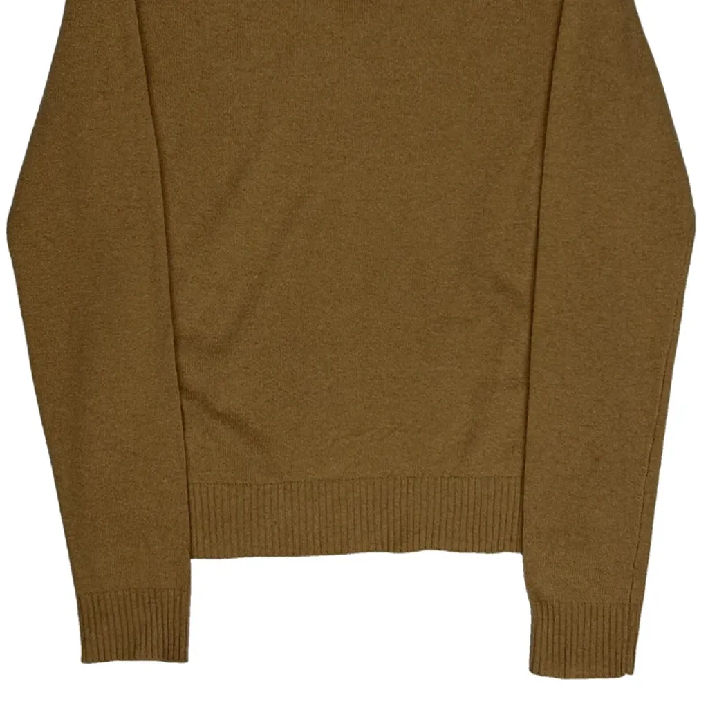 Ralph Lauren Sport V-Neck Jumper - Medium Brown Merino Wool Blend - Image 7