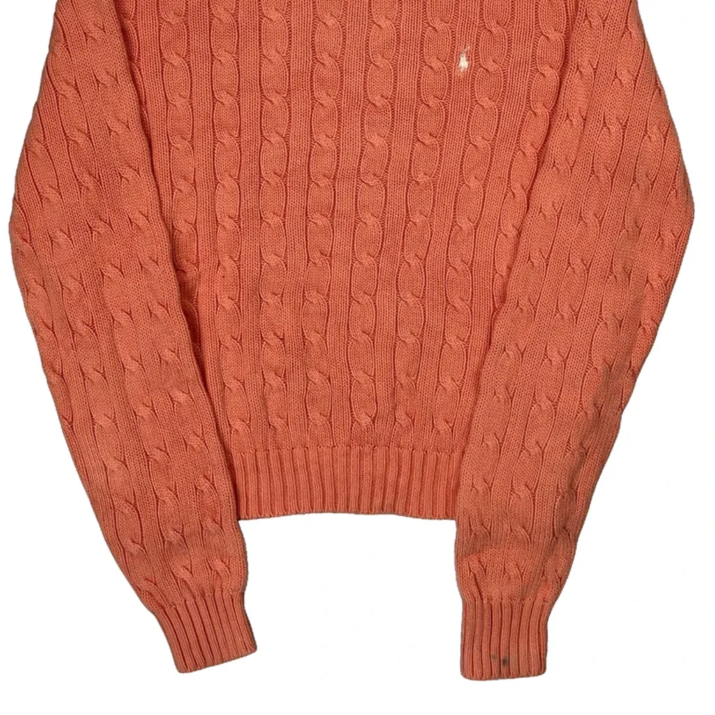 Ralph Lauren Sport Jumper - Large Orange Cotton - Image 5