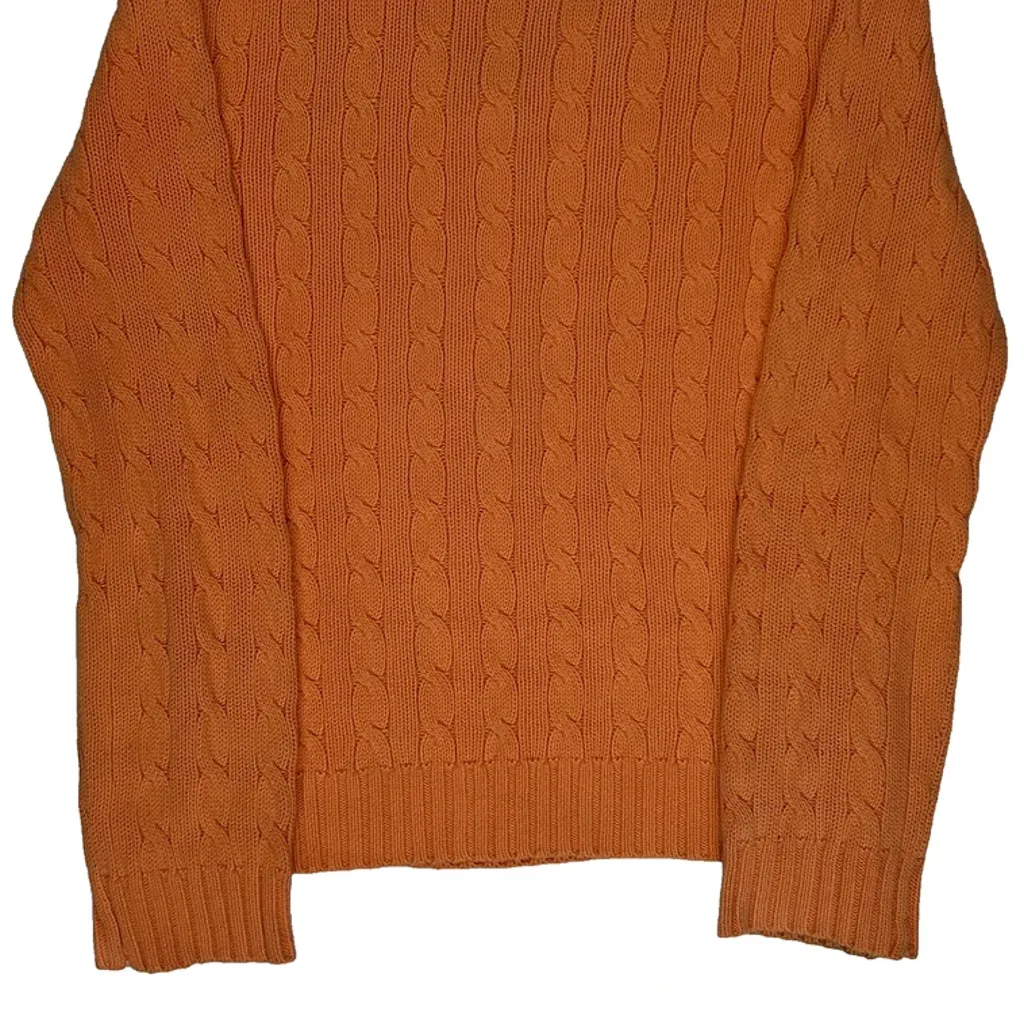 Ralph Lauren Sport Jumper - Large Orange Cotton - Image 6