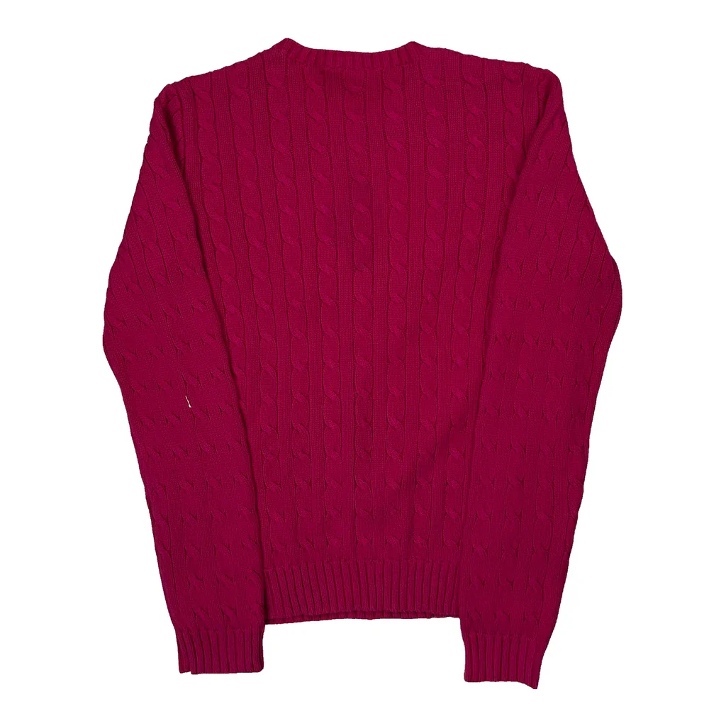 Ralph Lauren Sport Jumper - Large Pink Cotton - Image 2
