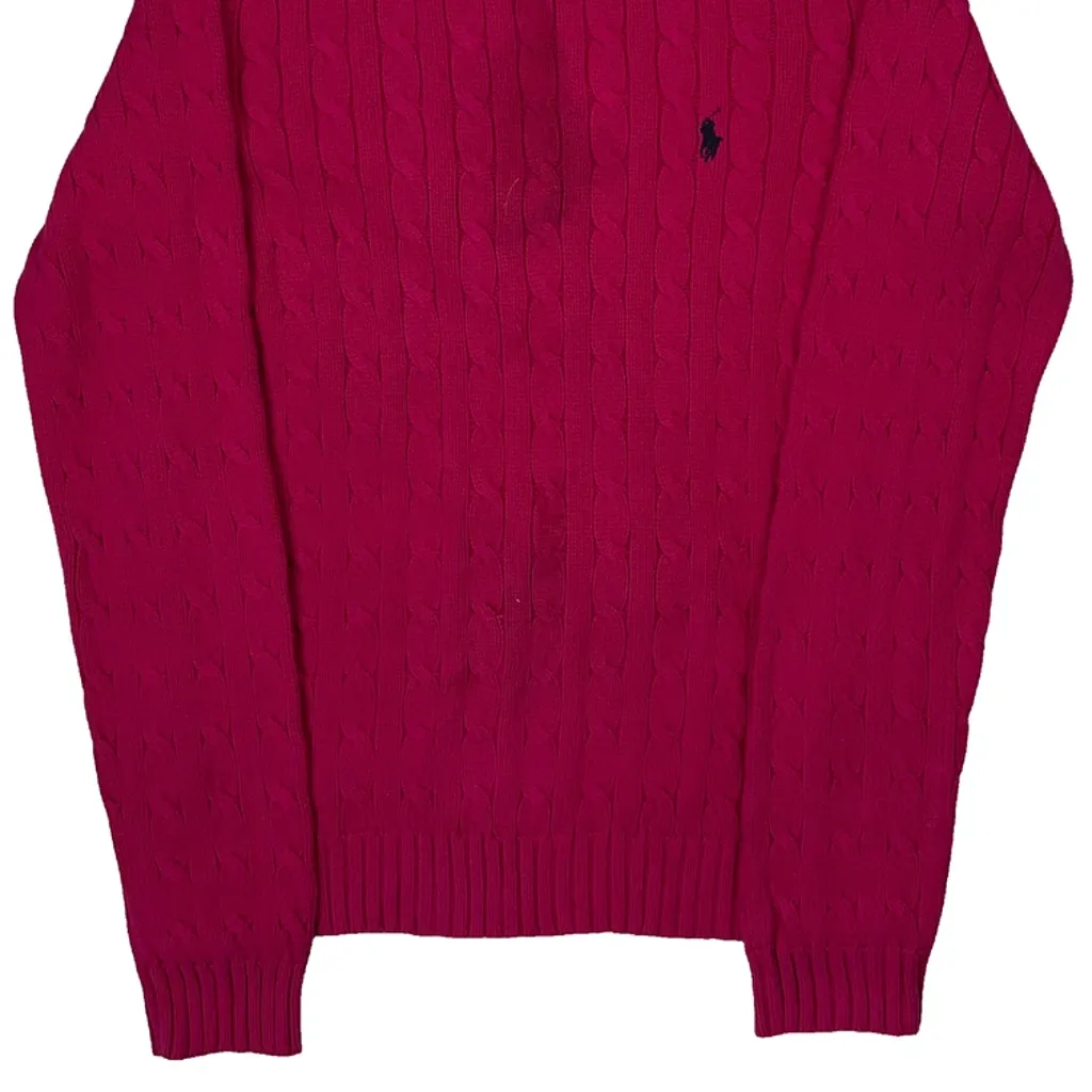 Ralph Lauren Sport Jumper - Large Pink Cotton - Image 5