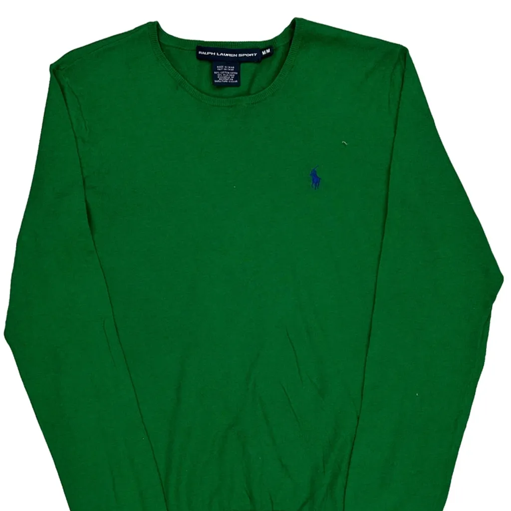 Ralph Lauren Sport Sweater - Medium Green Cotton - Image 5