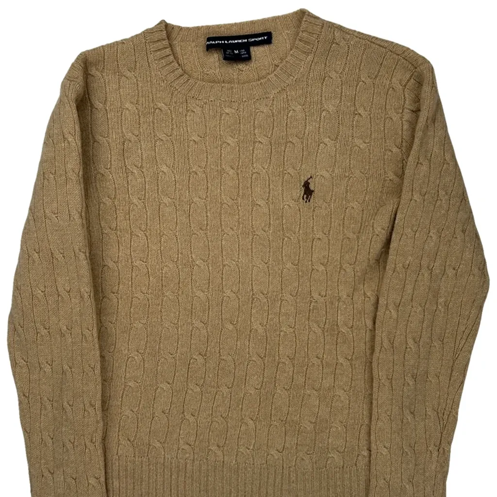 Ralph Lauren Sport Sweater - Medium Beige Wool - Image 4