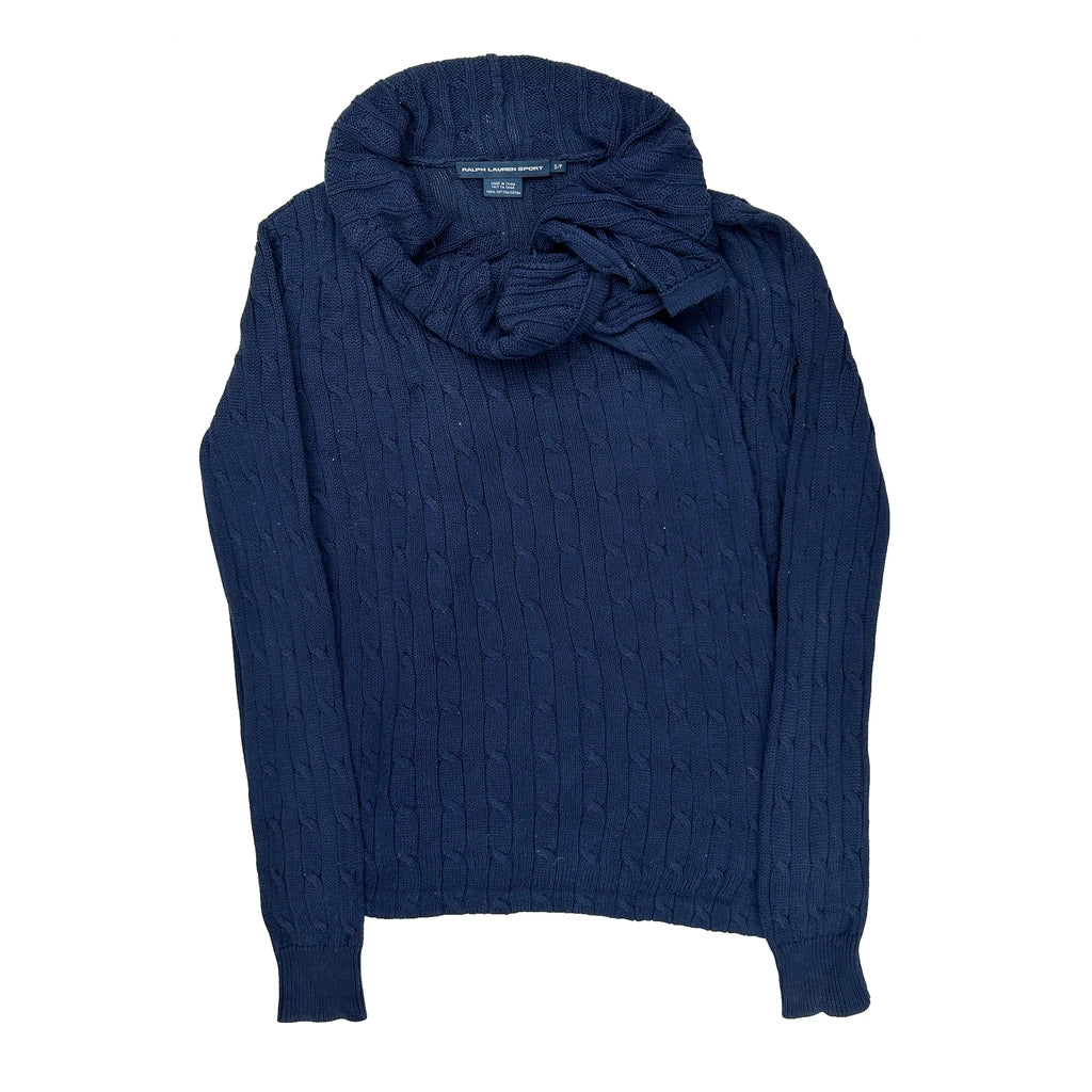 Ralph Lauren Sport Sweater - Small Blue Cotton