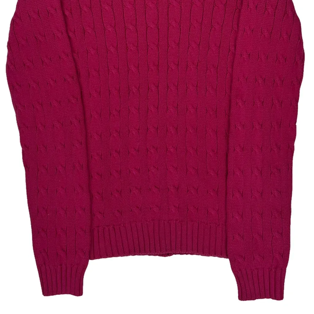 Ralph Lauren Sport Sweater - Large Pink Cotton - Image 4