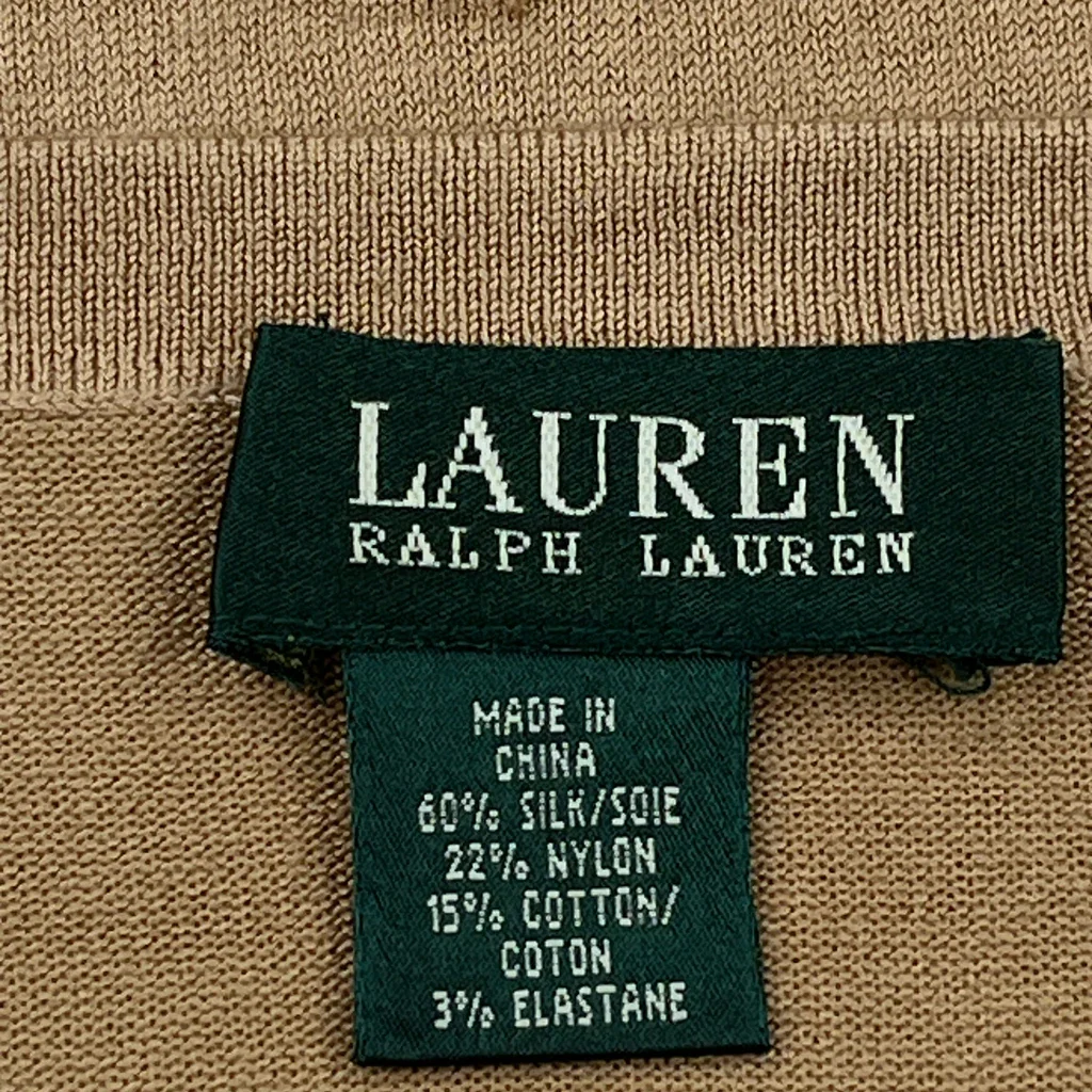Ralph Lauren Sweater - No Size Beige Silk Blend - Image 3