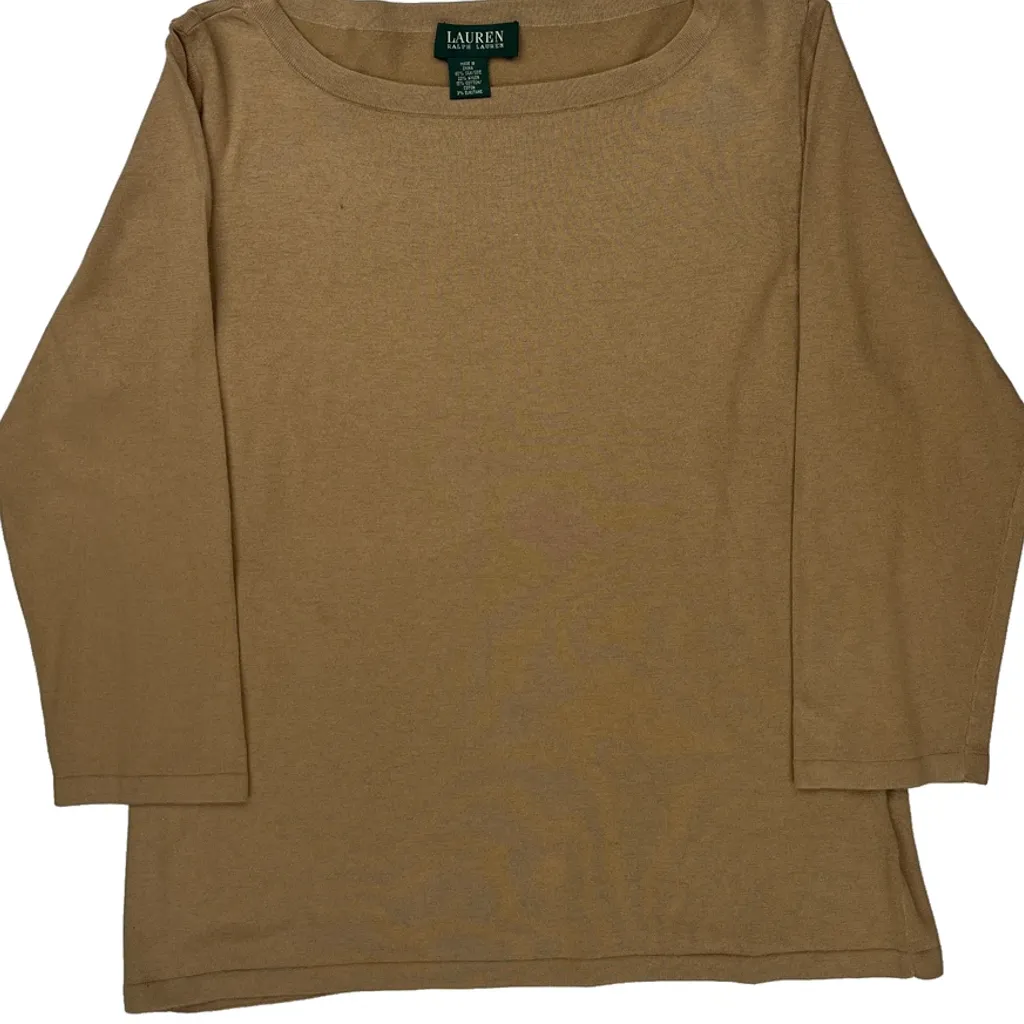 Ralph Lauren Sweater - No Size Beige Silk Blend - Image 5