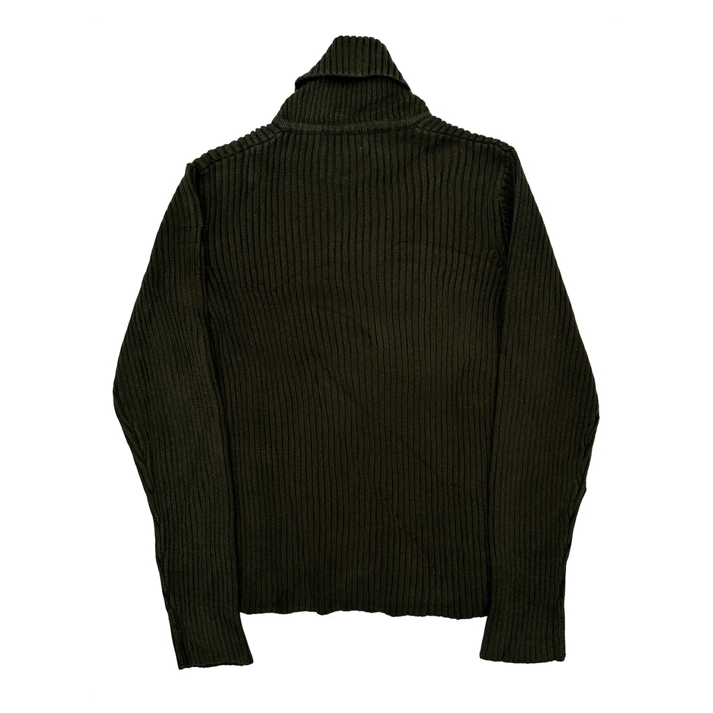 Ralph Lauren Roll Neck Sweater - Large Brown Cotton - Image 2