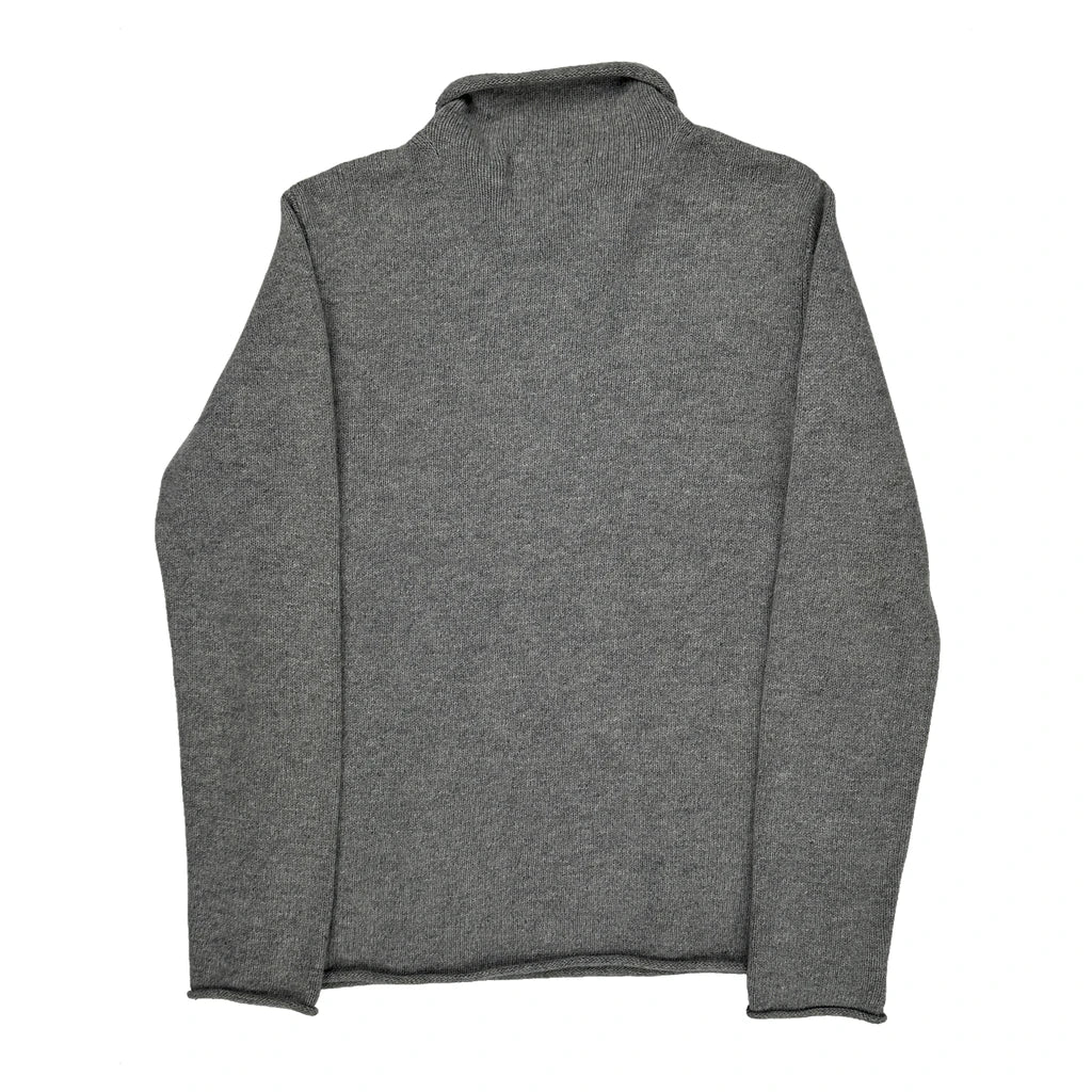 Ralph Lauren Roll Neck Sweater - Medium Gray Cashmere Blend - Image 2