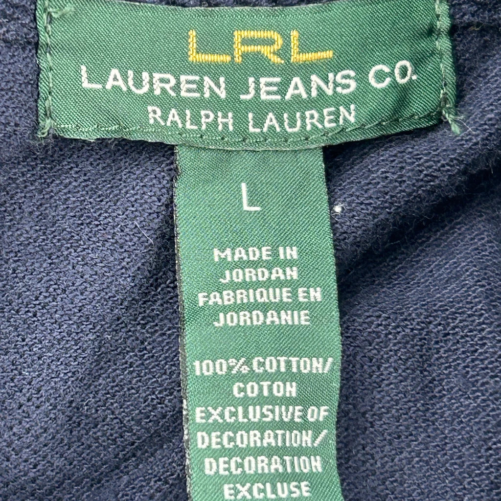 Ralph Lauren Sweater - Large Navy Cotton - Image 3