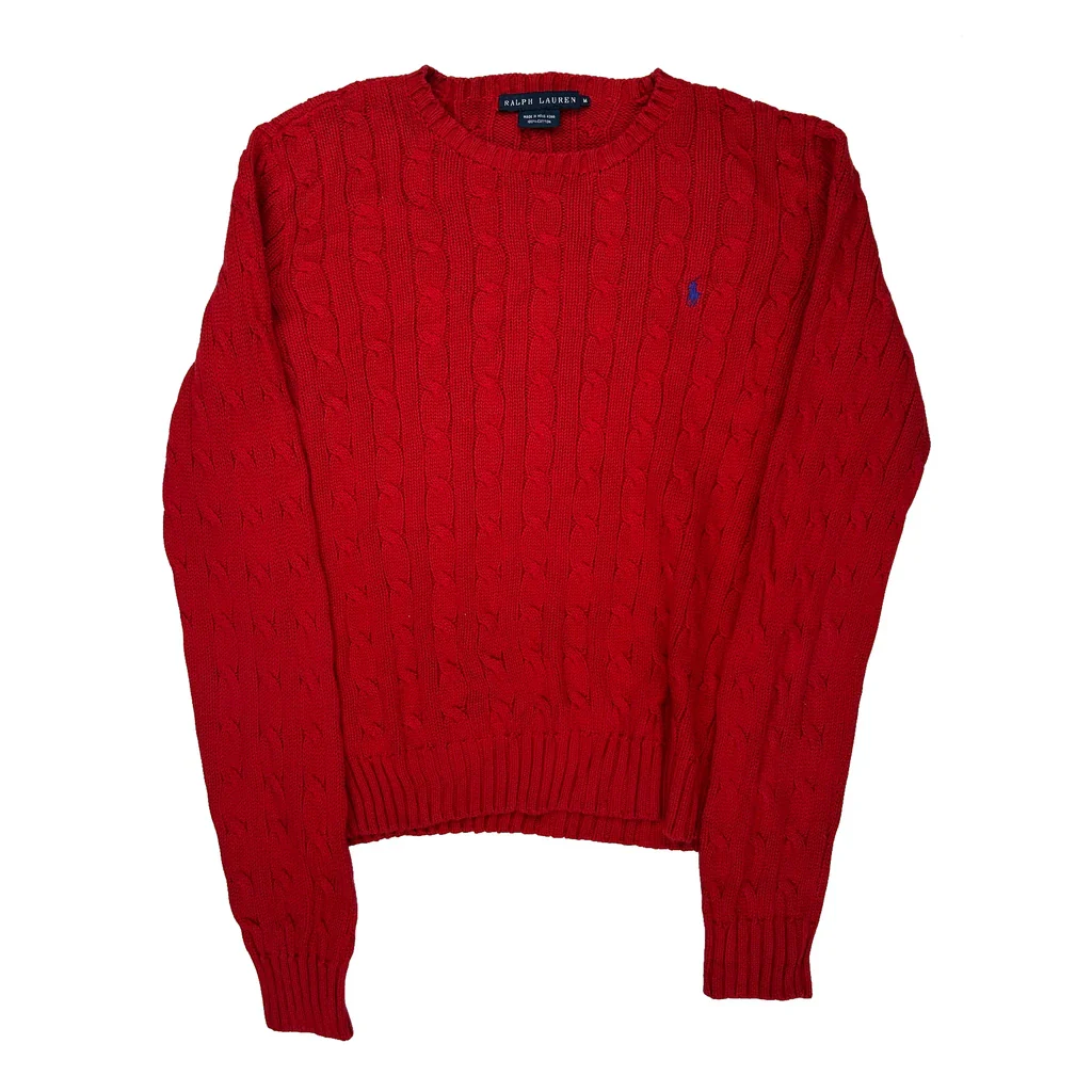 Ralph Lauren Sweater - Medium Red Cotton