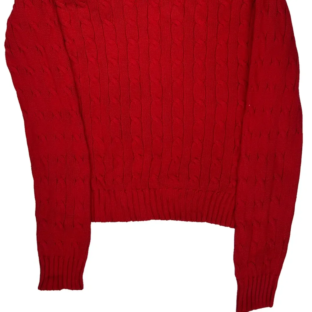 Ralph Lauren Sweater - Medium Red Cotton - Image 6