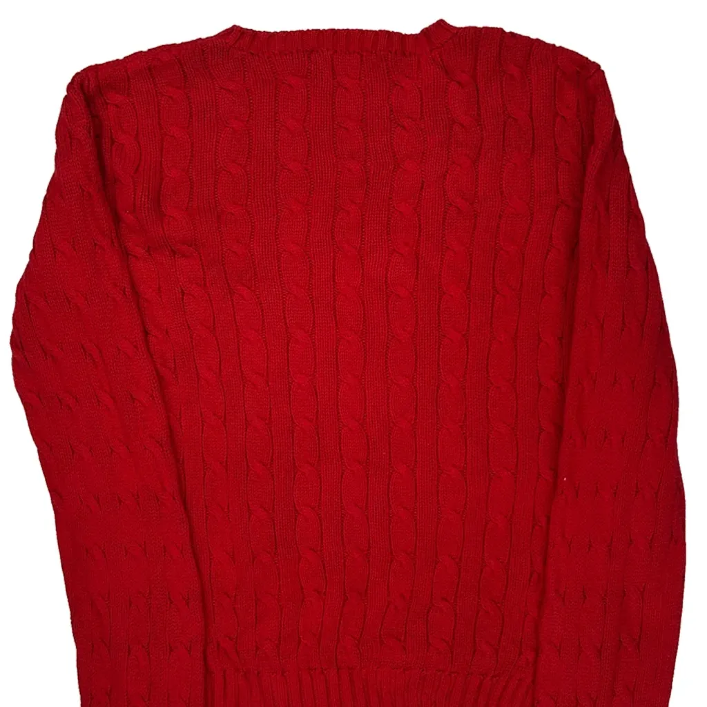 Ralph Lauren Sweater - Medium Red Cotton - Image 7