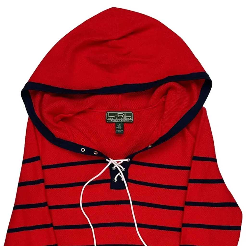 Ralph Lauren Striped Sweater - Small Red Cotton - Image 4