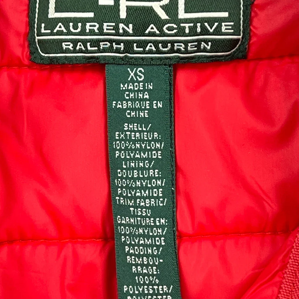 Ralph Lauren Vest - XS Red Nylon - Image 3