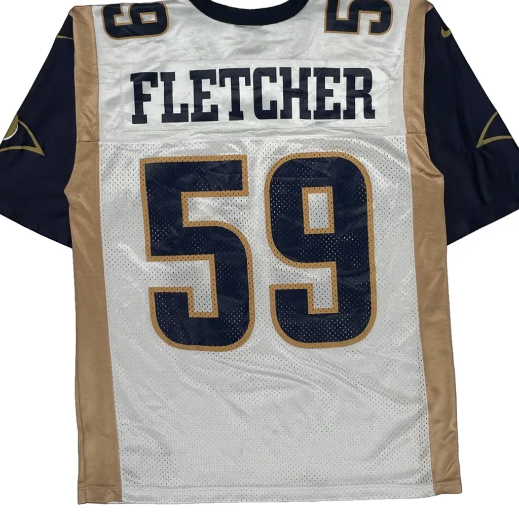 Rams Nike Nfl Football Jersey - Medium White Polyester - Image 7