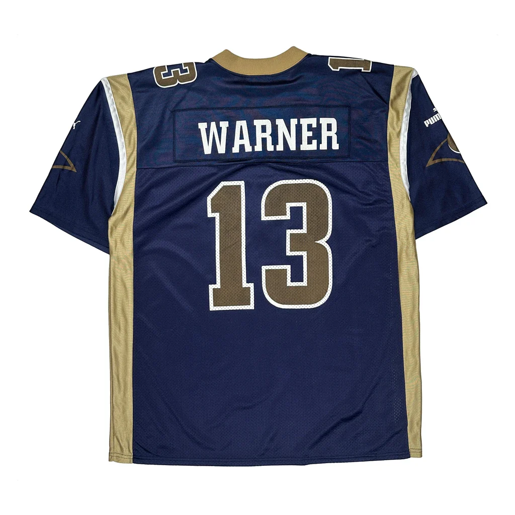Rams Puma Warner Nfl Jersey - XL Blue Polyester - Image 2
