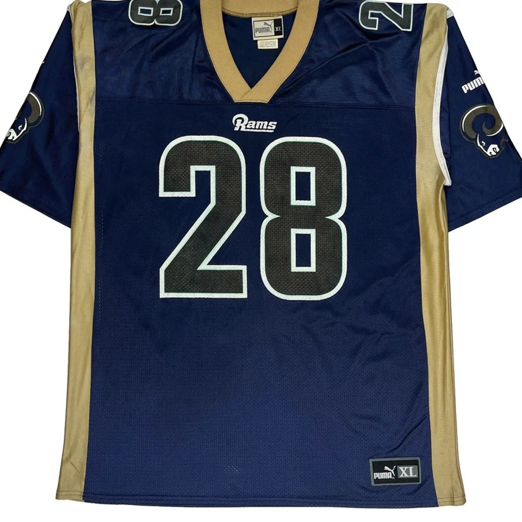 Rams Puma NFL Jersey - XL Blue Polyester - Image 4