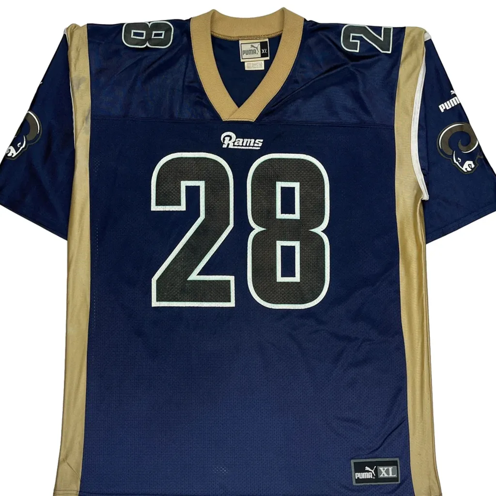 Rams Puma NFL Jersey - XL Blue Polyester - Image 5