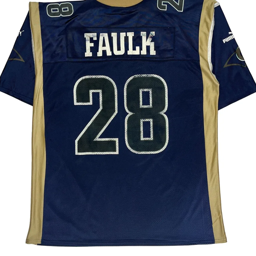 Rams Puma NFL Jersey - XL Blue Polyester - Image 7