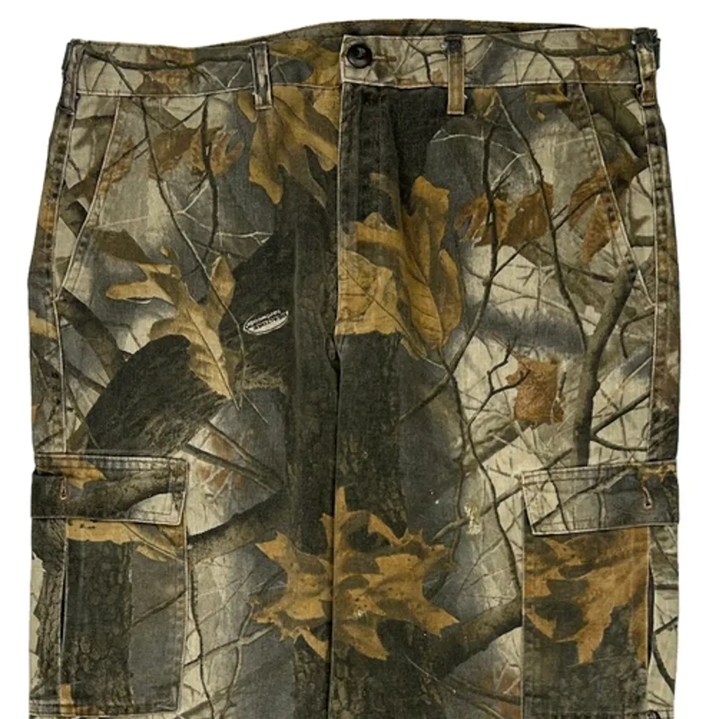 Ranger Camo Cargo Trousers - 34W 29L Green Cotton - Image 9