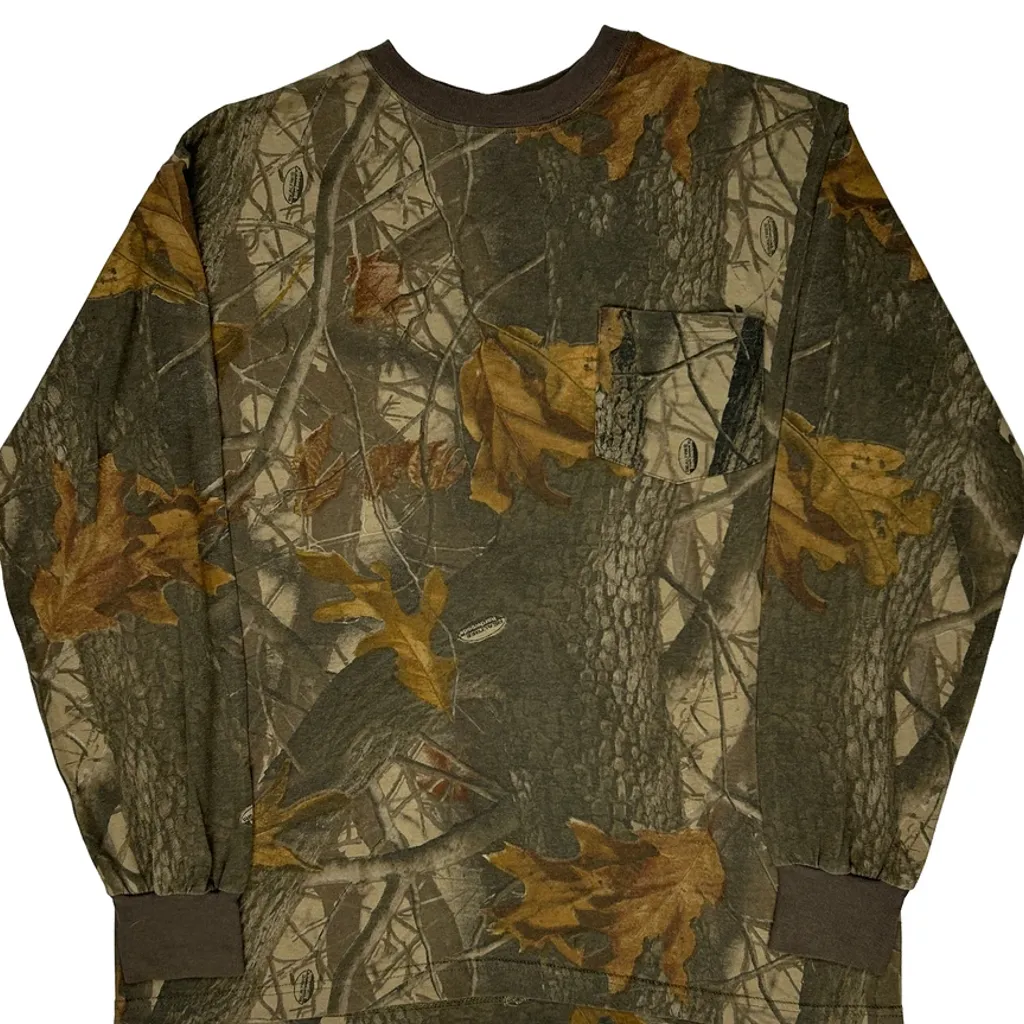Ranger Camo Long Sleeve T-Shirt - Large Green Cotton - Image 5