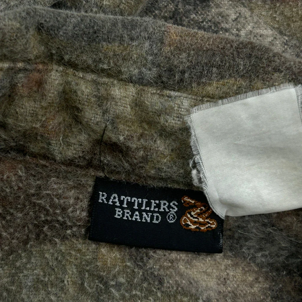 Rattlers Brand Flannel Shirt - XL Camo Cotton - Image 4