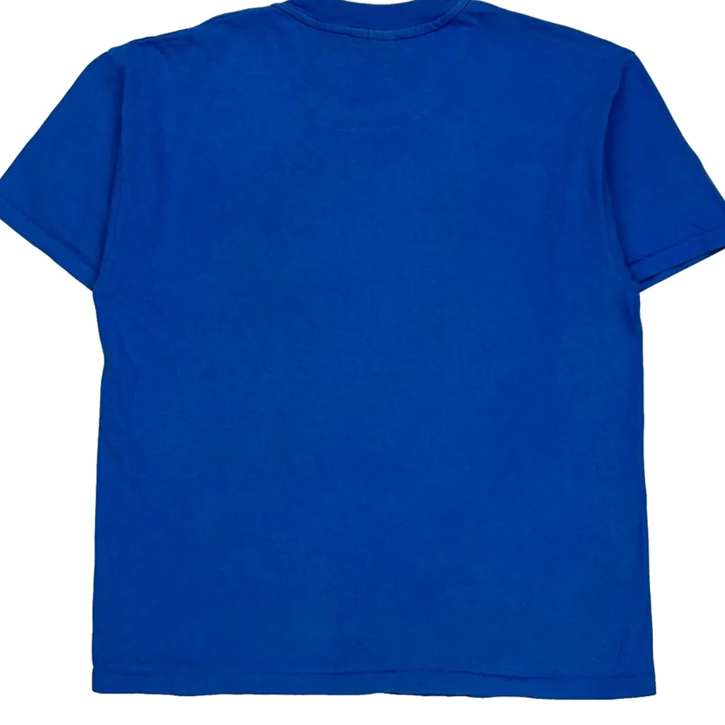 Raw Energy Hanes Graphic T-Shirt - Large Blue Cotton - Image 6