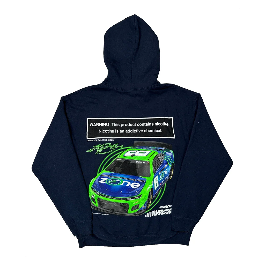 Rcr Nascar Graphic Hoodie - Medium Navy Cotton - Image 2