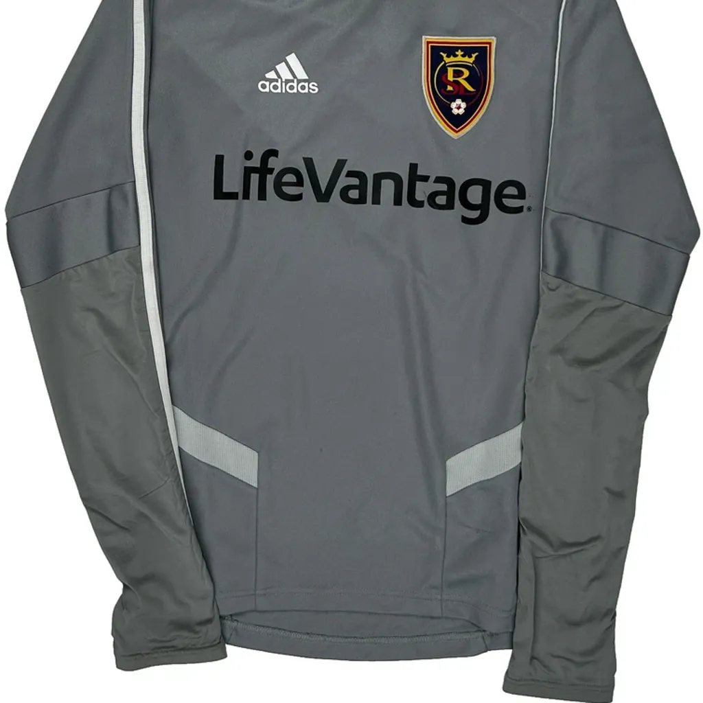 Real Salt Lake Adidas Football Football Shirt - XS Grey Polyester - Image 5
