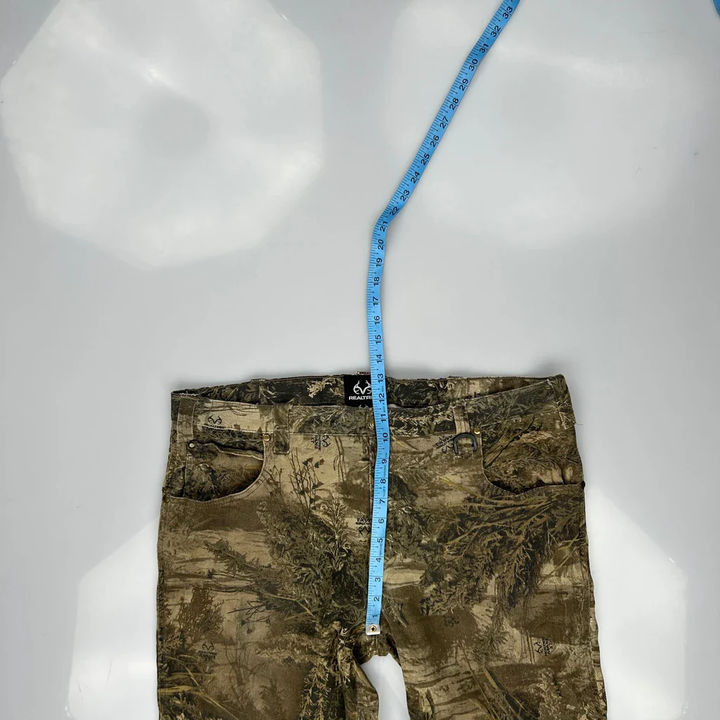 Realtree Camo Cargo Trousers - 38W 31L Brown Cotton - Image 4