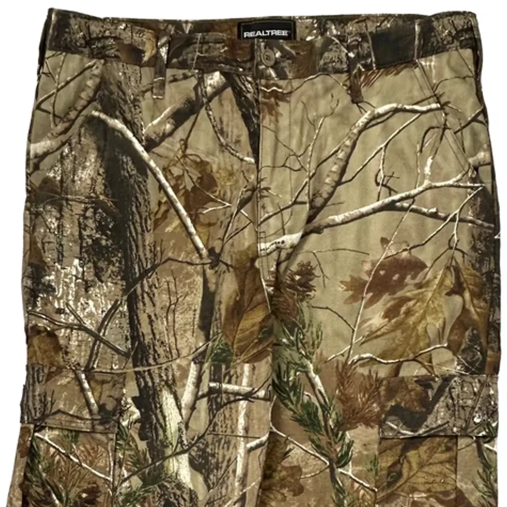 Realtree Cargo Trousers - 38W 32L Camo Cotton Blend - Image 10