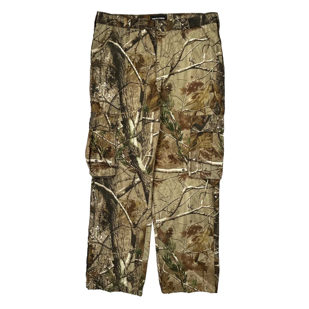 Realtree Cargo Trousers - 38W 32L Camo Cotton Blend - Image 2