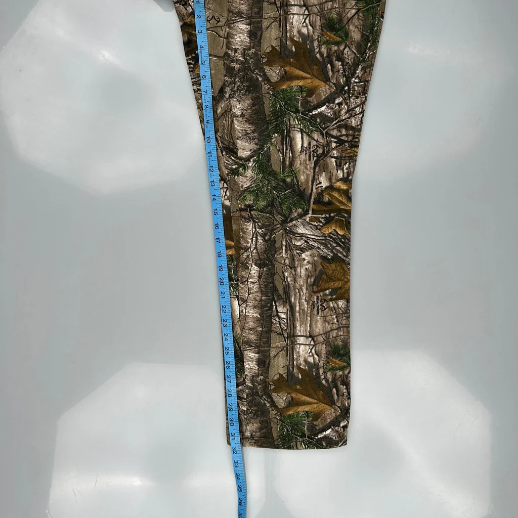 Realtree Camo Cargo Trousers - 40W UK 18 Green Cotton - Image 5