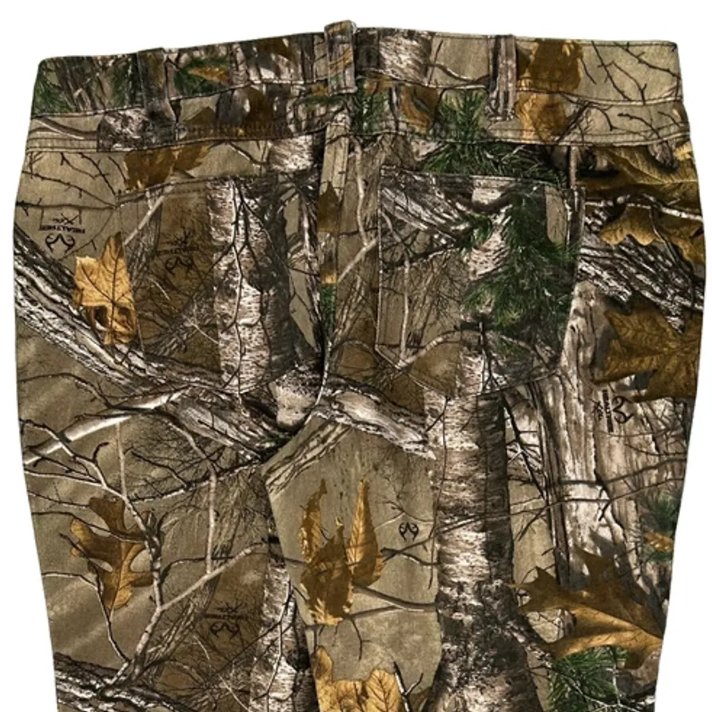 Realtree Camo Cargo Trousers - 40W UK 18 Green Cotton - Image 8