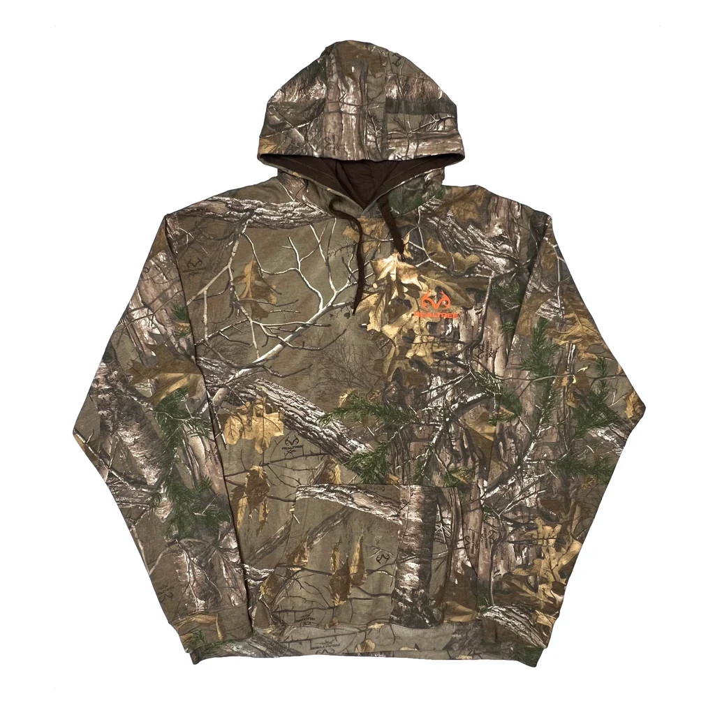 Realtree Camo Hoodie - 2XL Brown Cotton Blend
