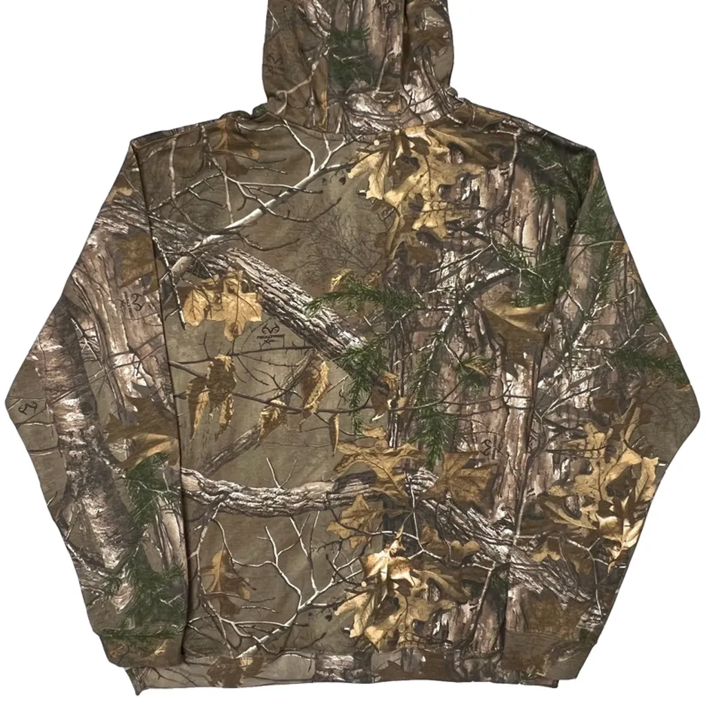 Realtree Camo Hoodie - 2XL Brown Cotton Blend - Image 6