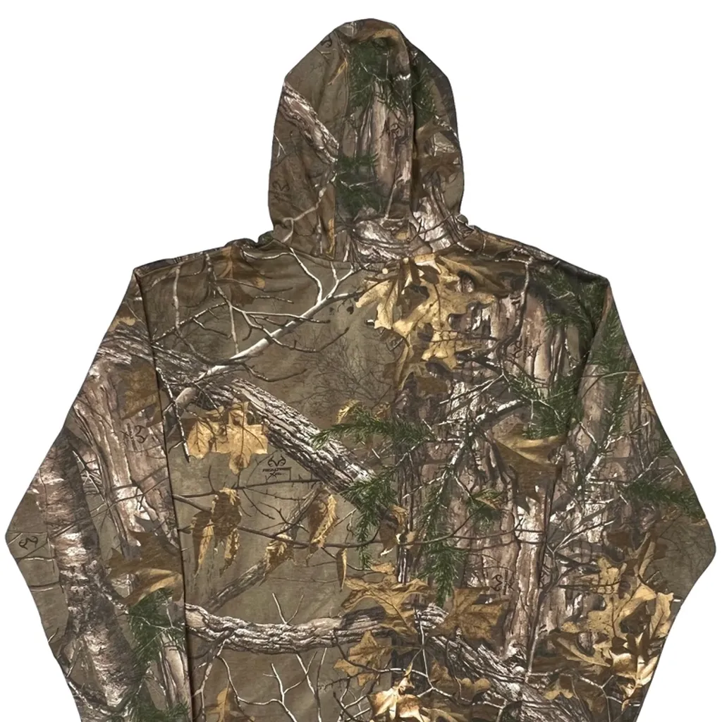 Realtree Camo Hoodie - 2XL Brown Cotton Blend - Image 7