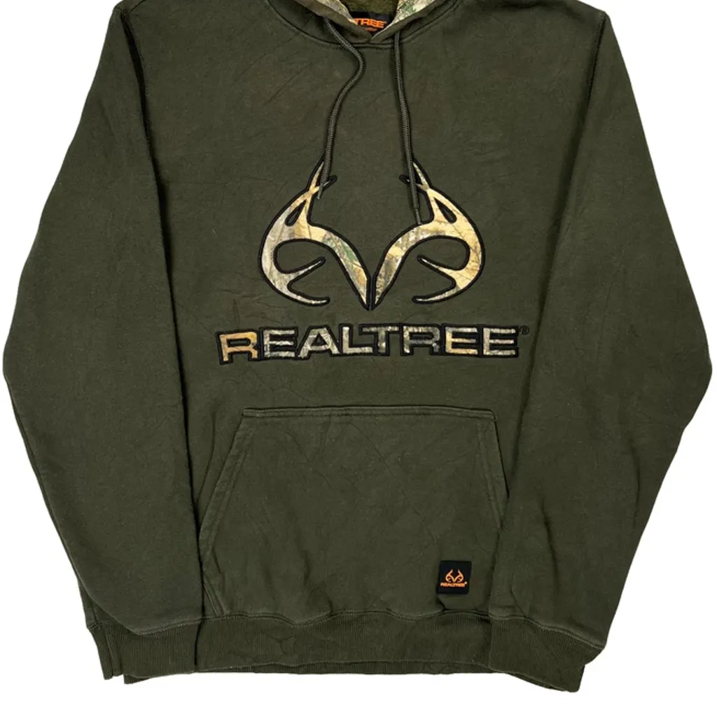 Realtree Graphic Hoodie - Medium Green Cotton - Image 5