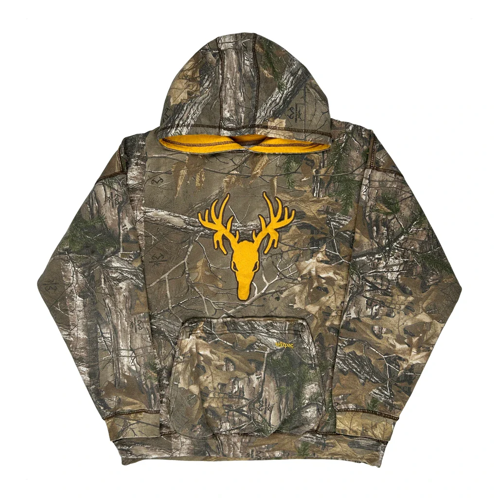 Realtree Camo Hoodie - 2XL Green Cotton Blend