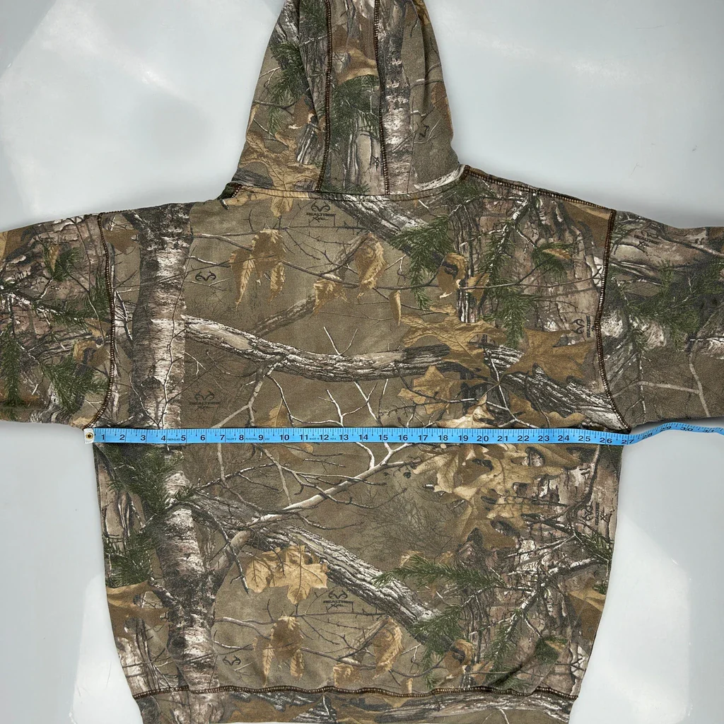 Realtree Camo Hoodie - 2XL Green Cotton Blend - Image 3