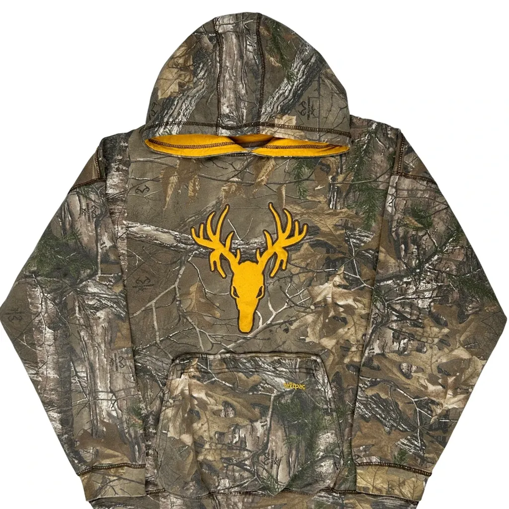 Realtree Camo Hoodie - 2XL Green Cotton Blend - Image 4