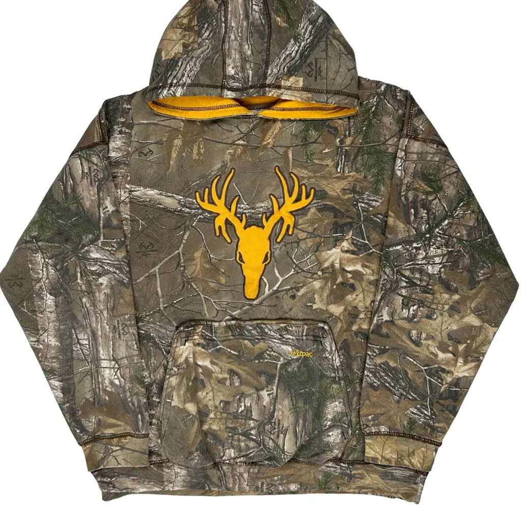 Realtree Camo Hoodie - 2XL Green Cotton Blend - Image 5