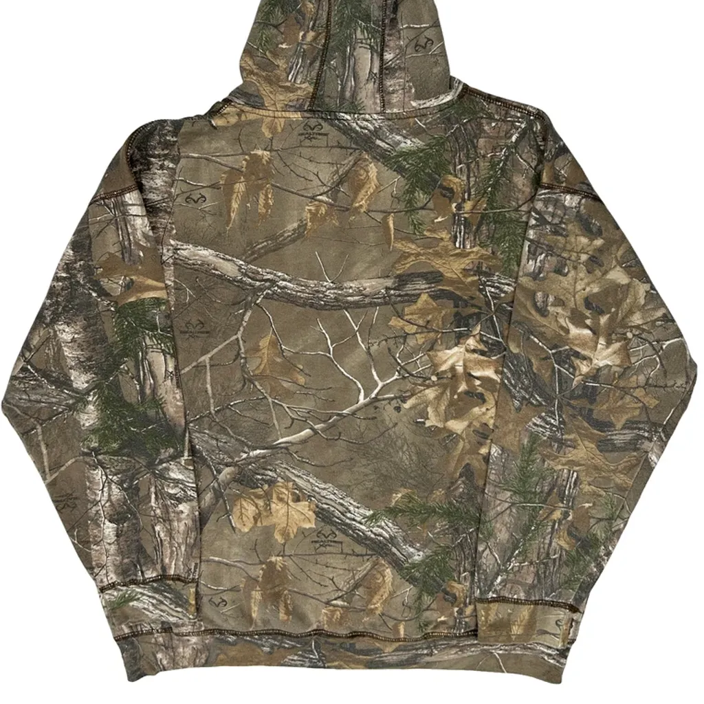 Realtree Camo Hoodie - 2XL Green Cotton Blend - Image 6