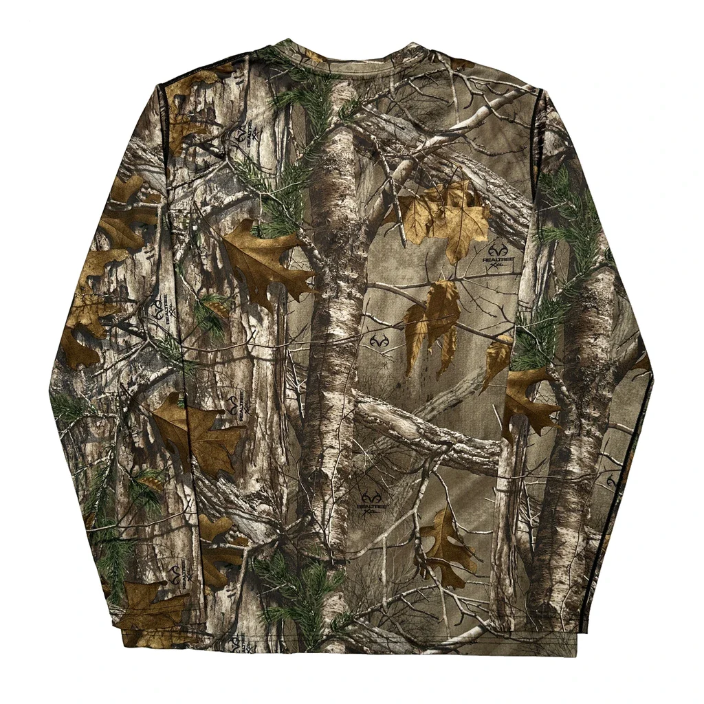 Realtree Camo Long Sleeve T-Shirt - Medium Camo Polyester - Image 2