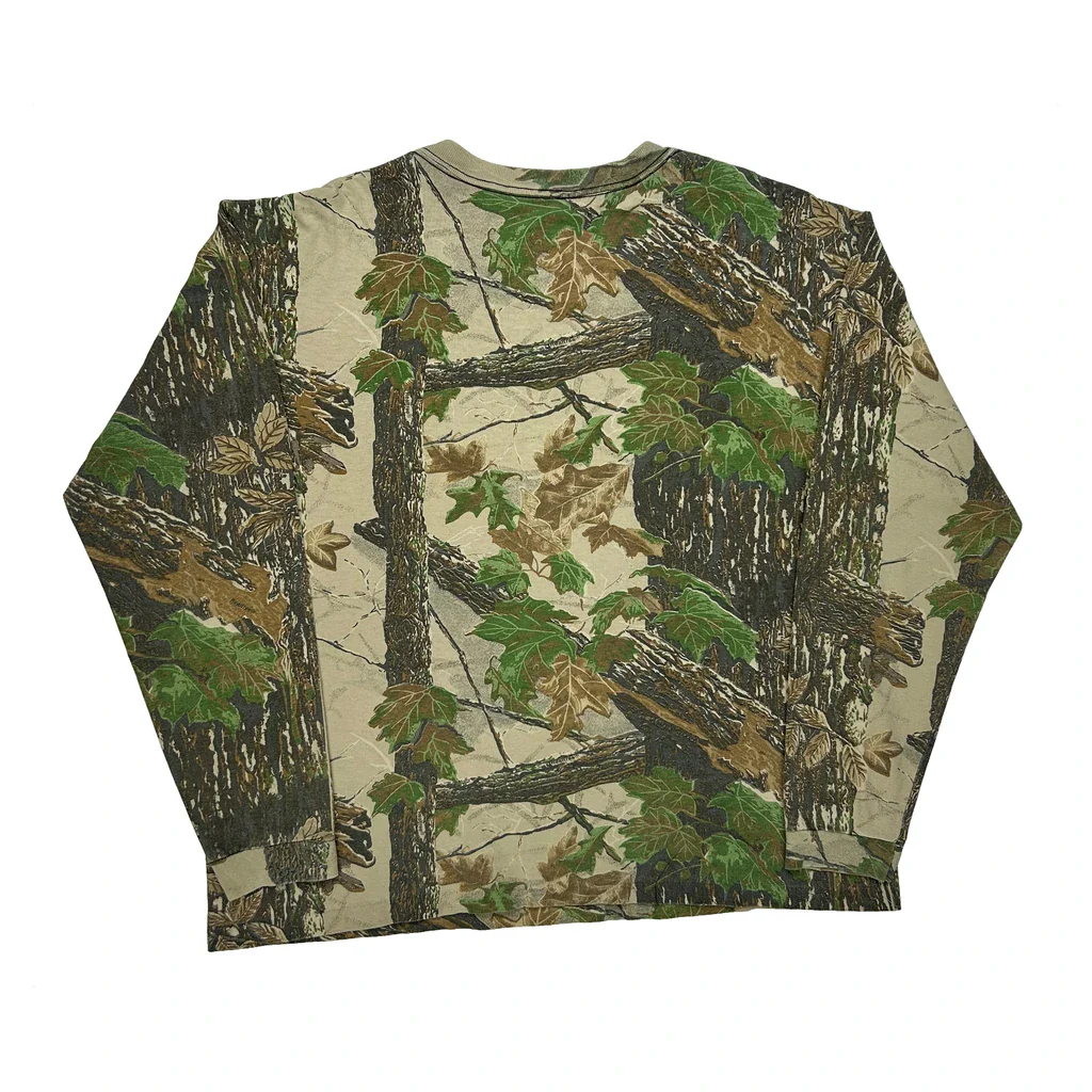 Realtree Long Sleeve T-Shirt - XL Camo Cotton - Image 2