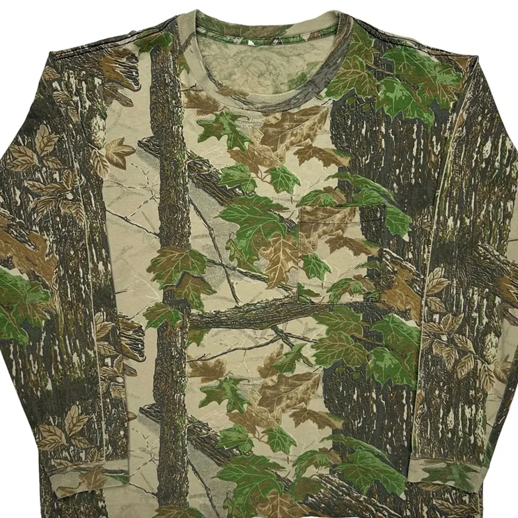Realtree Long Sleeve T-Shirt - XL Camo Cotton - Image 4