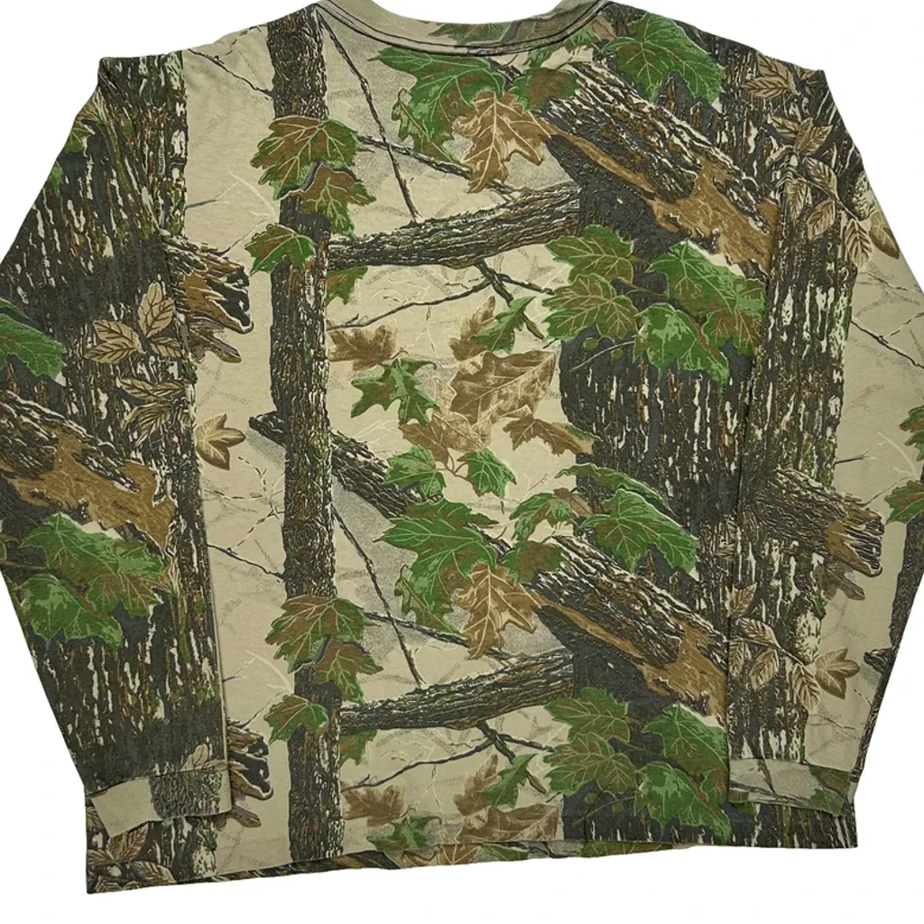 Realtree Long Sleeve T-Shirt - XL Camo Cotton - Image 6