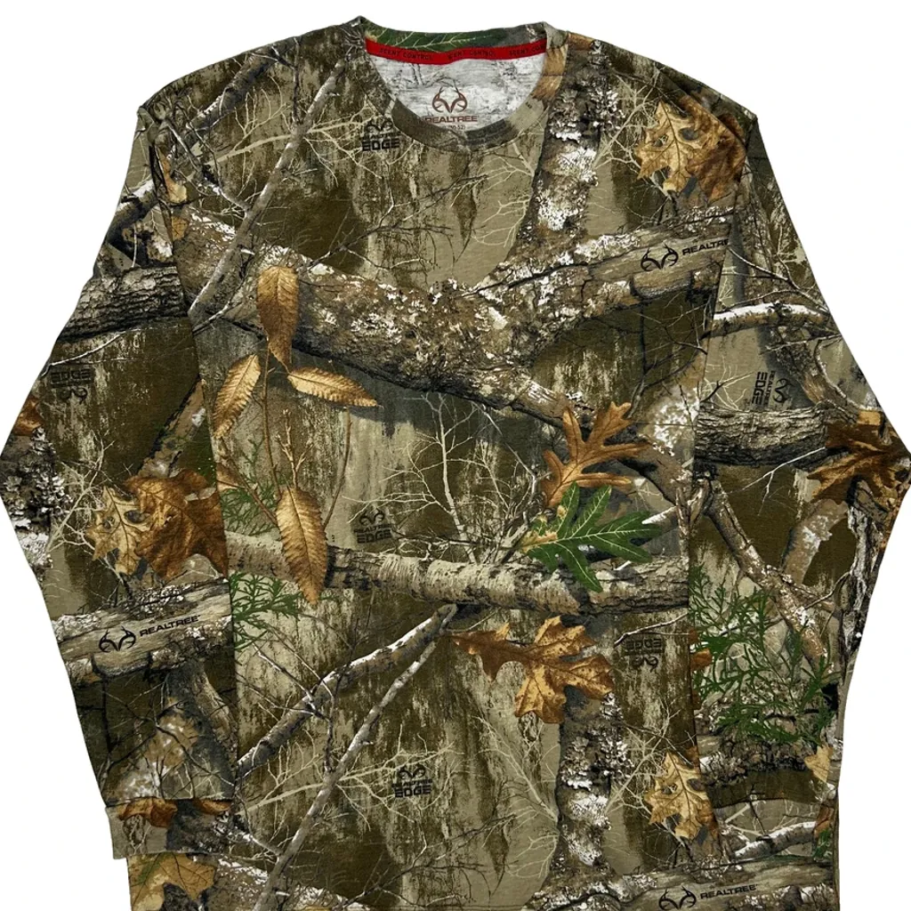 Realtree Long Sleeve T-Shirt - 2XL Camo Cotton Blend - Image 5