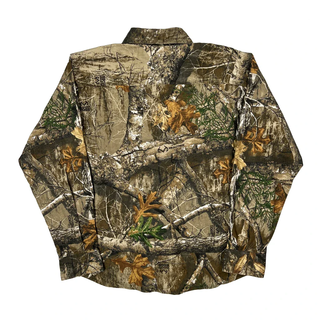 Realtree Camo Shirt - Large Brown Cotton - Image 2